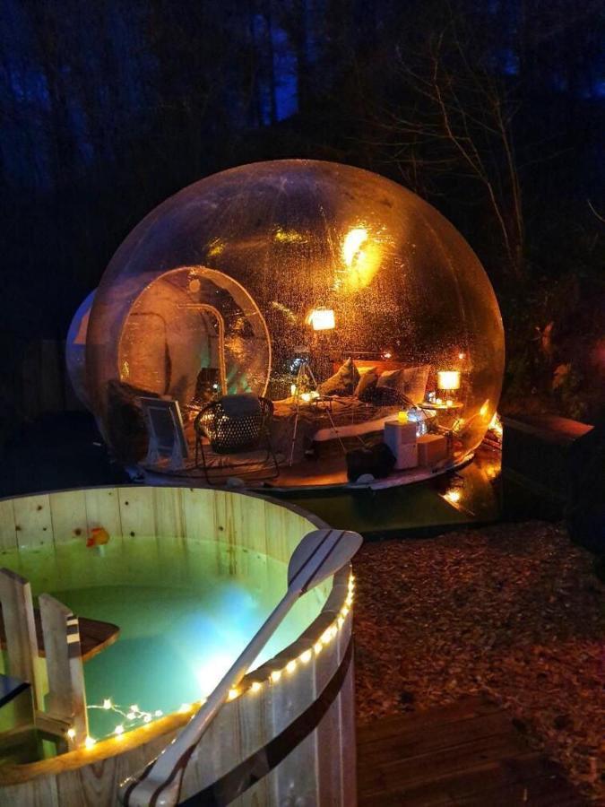 Living Timeless- Bubble Tent Elzach Inklusive Hot Tube Badefass- Schlafen Unterm Sternenhimmel Exterior photo